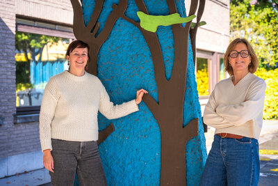 Gwen en Hilde, kinderpsychologen in Oogappel